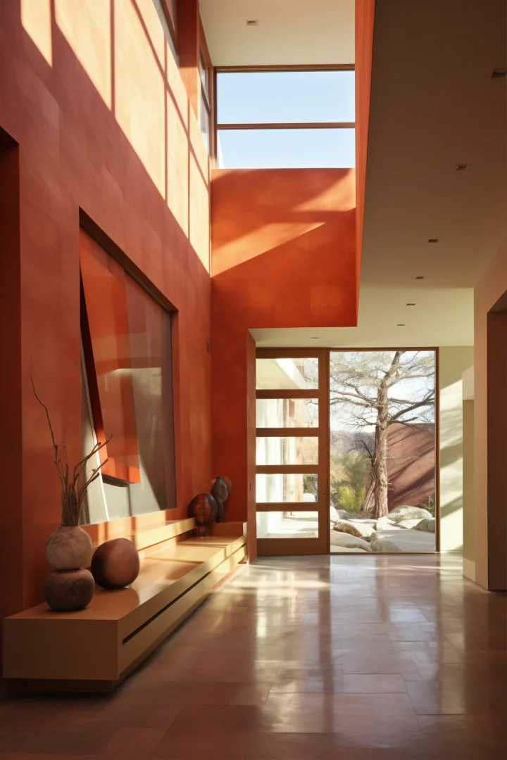 خط افق شهر مدرن با ساختارهای معماری